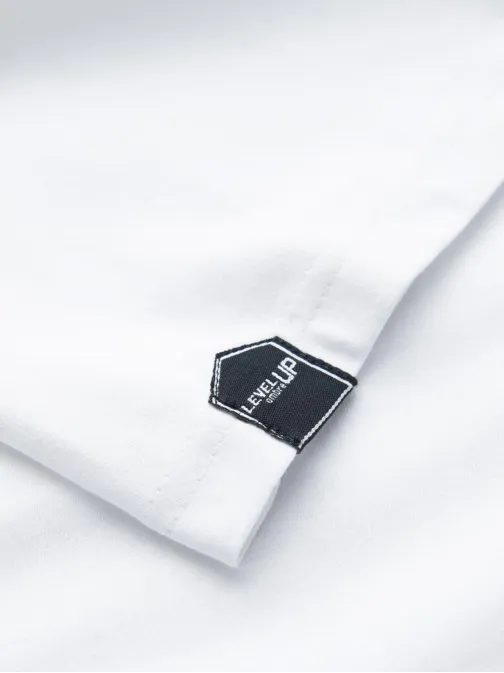 Trendy bielo-tmavo modré pánske tričko V1 LSCL-0105