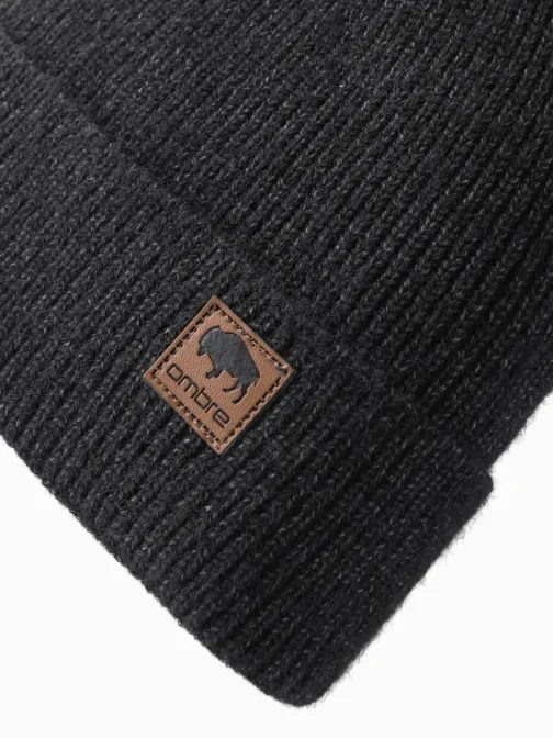 Jedinečná čierna pánska čiapka V1 ACWH-0123