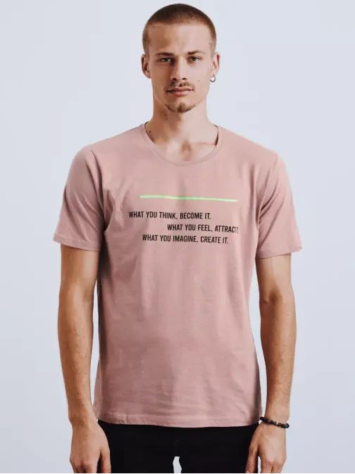 Ružové tričko s motivačnou potlačou