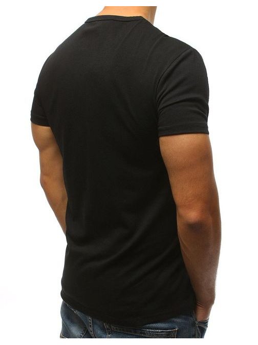 Komfortné tričko v čiernej farbe