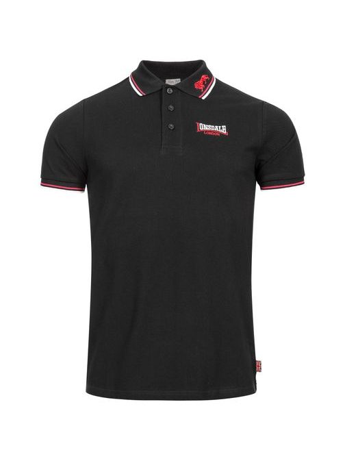 Pánska čierna polokošeľa LION Lonsdale