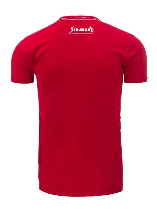 Červené STRANGE tričko s krátkym rukávom