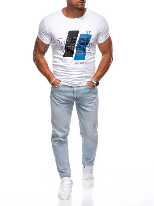 Biele tričko s trendy nápisom S2023