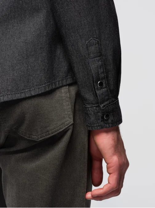 Čierna originálna košeľa  V3 SHDS-0210