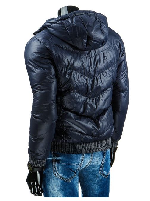 Pánska zimná bunda v granátovej farbe