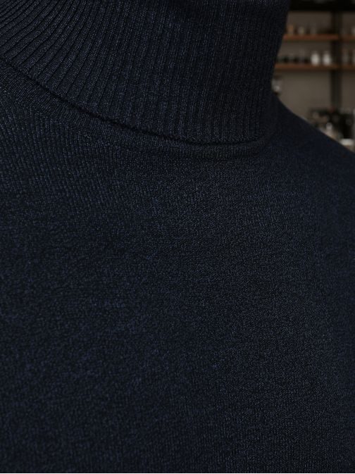 Tmavo-modrý pánsky rolák pre mužov