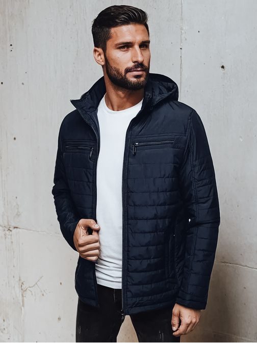 Prechodná módna granátová bunda s kapucňou