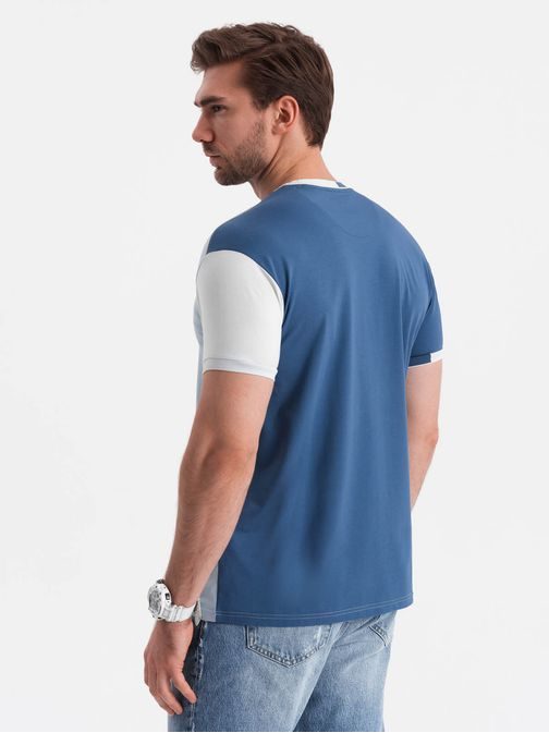 Atraktívne modré tričko V2 TSCT-0176