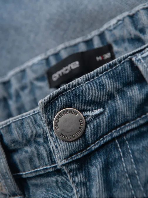 Moderné denim rifľové kraťasy V1 SRDS-0164