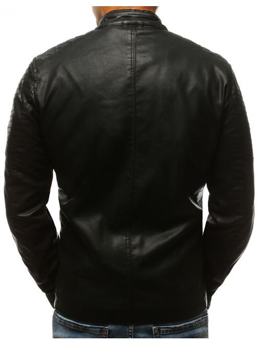 Originálna koženková bunda čierna