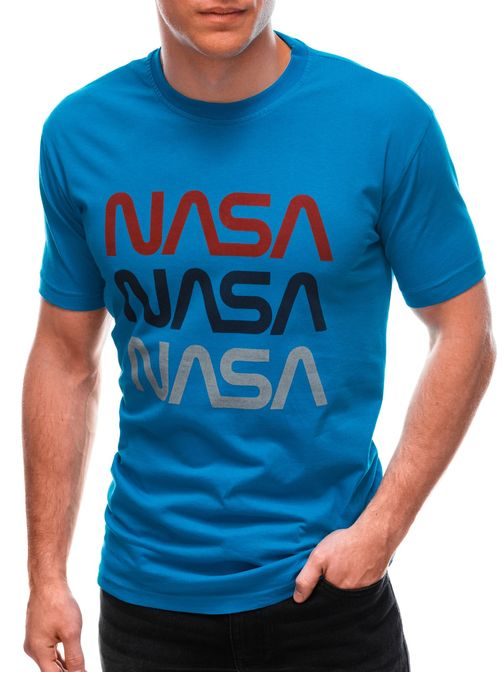 Modré bavlnené tričko Nasa S1656