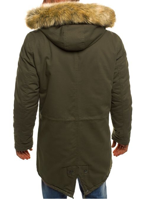 Khaki zimná pánska bunda AK-CLUB YL002