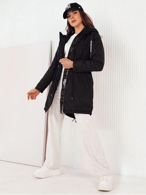 Moderná dámska čierna parka Vercha