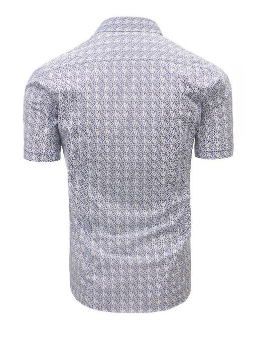 Pánska košeľa s krátkym rukávom v zaujímavom vzore