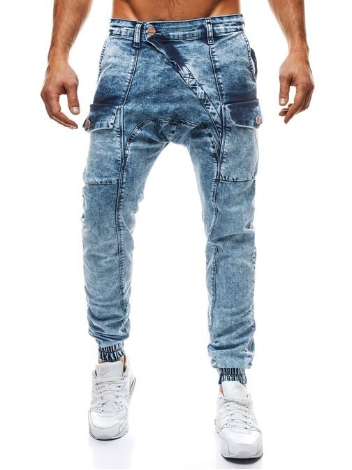 Trendové pánske džínsy OTANTIK 191-10 jasno-modré