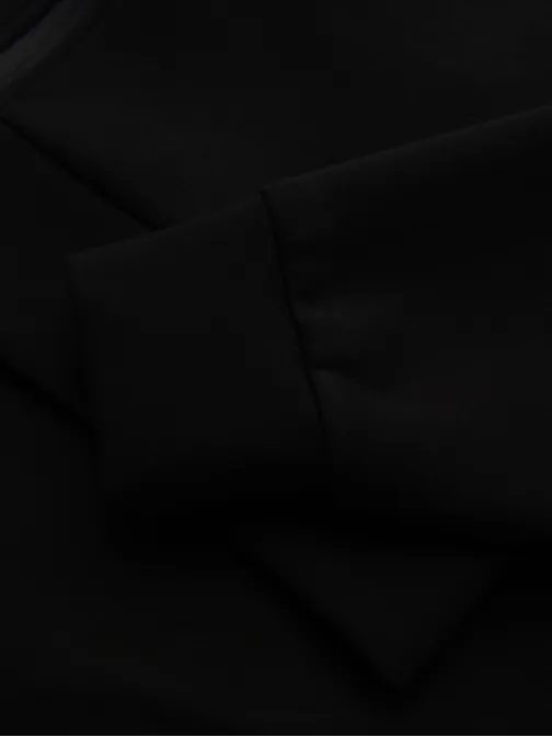 Pútavá čierna mikina s logom V1 SSZP-0216