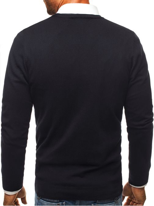 Perfektný pánsky sveter granátový BRUNO LEONI M006