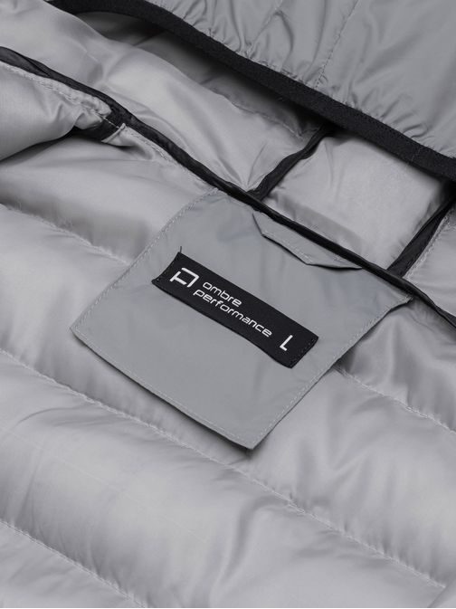 Jesenná šedá bunda C451