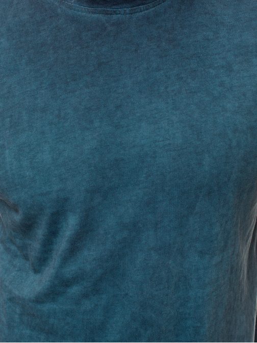 Melírované pánske tričko v indigo farbe  JS/100728