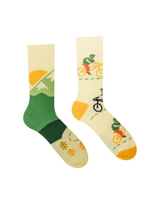 Veselé pánske ponožky Cyklista