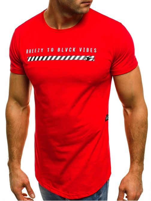 Červené tričko OZONEE B/181000