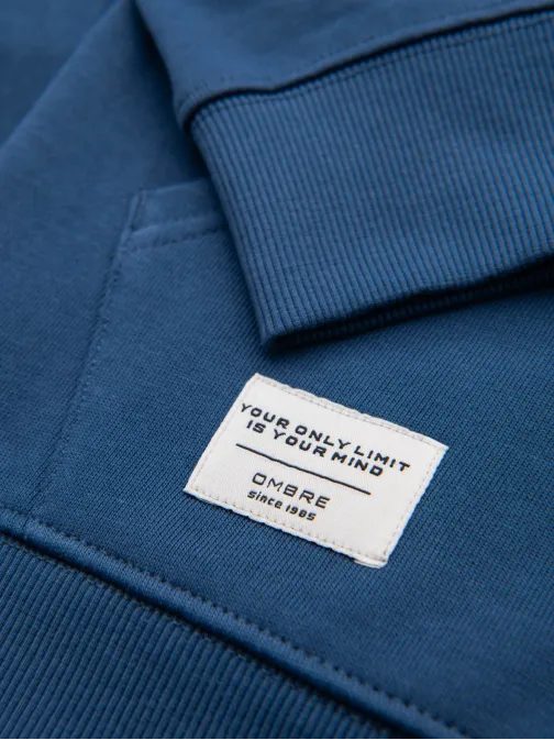 Pánska tmavomodrá mikina na zips V4 SSBZ-0272