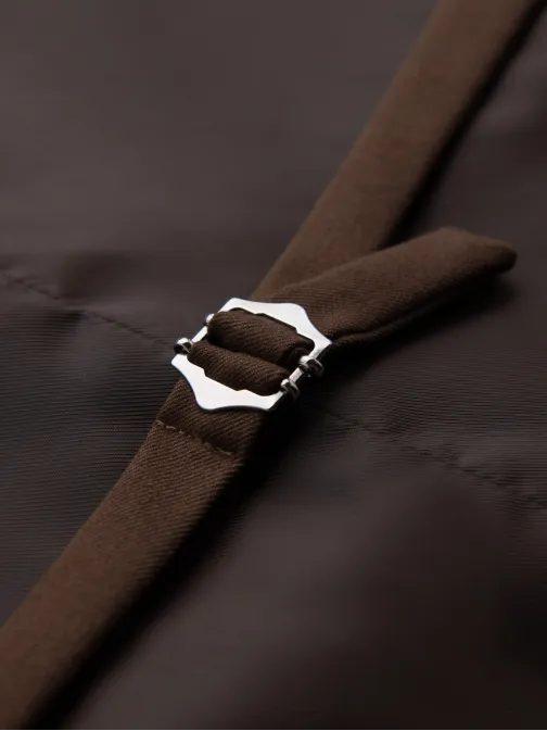 Módna pánska hnedá vesta V2 BLZV-0142