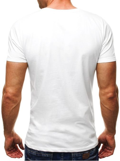 Výrazné biele tričko Athletic 9038