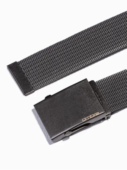 Látkový opasok v tmavo-šedej farbe A376