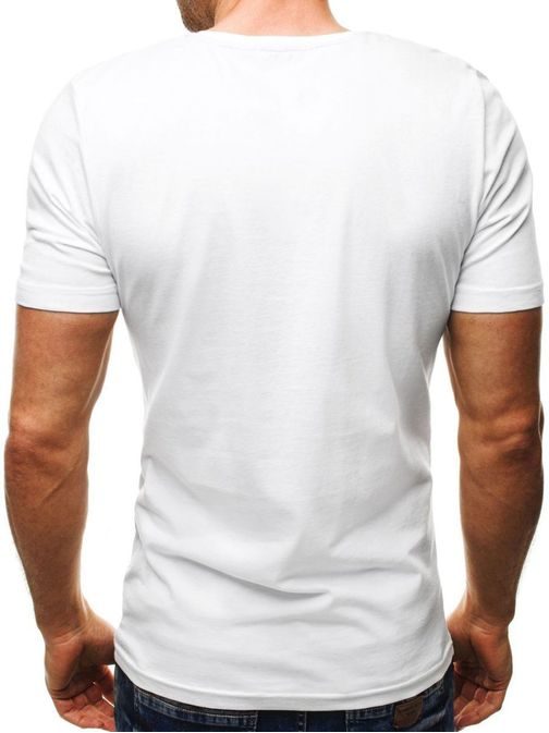 Biele tričko s potlačou Athletic 509