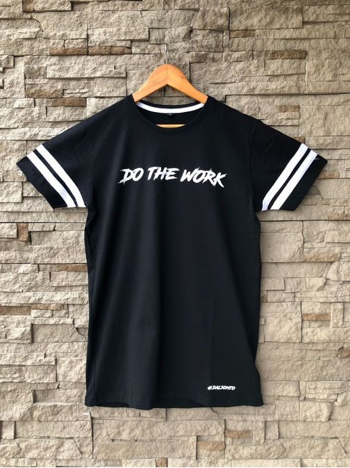 Čierne pánske tričko DO THE WORK