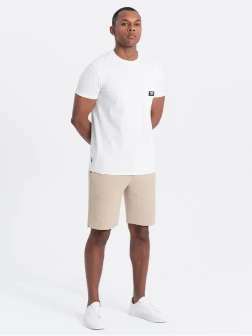 Pieskové kraťasy zo štruktúrovaného úpletu V3 SRCS-0126