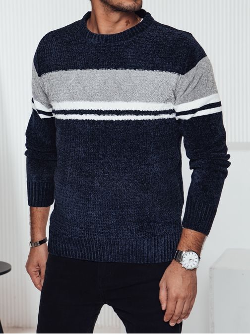 Jedinečný hrubý granátový sveter