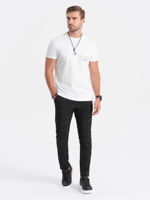 Biele tričko v štýle streetstyle V8 TSCT-0108