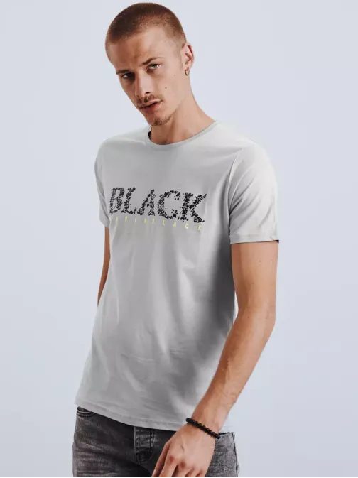 Štýlové šedé tričko Black