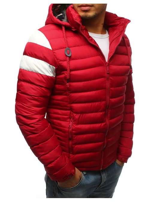 Senzačná zimná bunda v červenej farbe