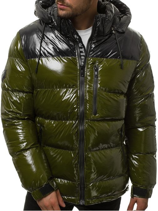 Originálna zimná bunda v khaki farbe N/6462
