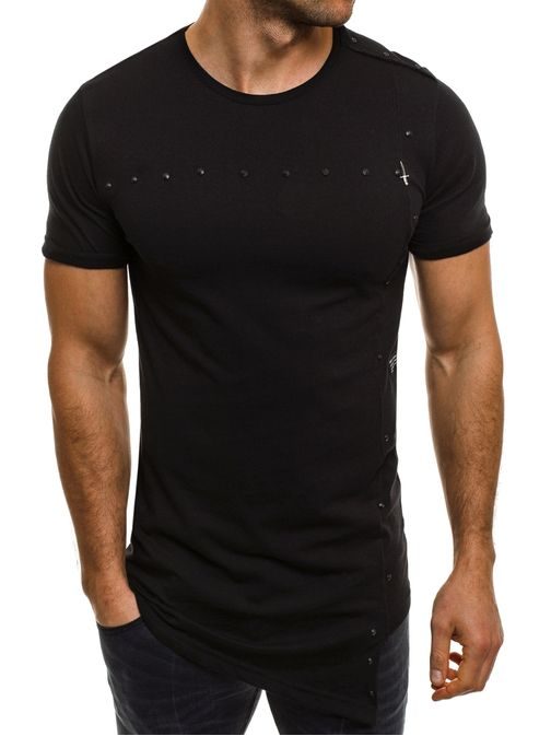 Tričko v čiernej farbe s dekoračnými cvokmi BREEZY 39