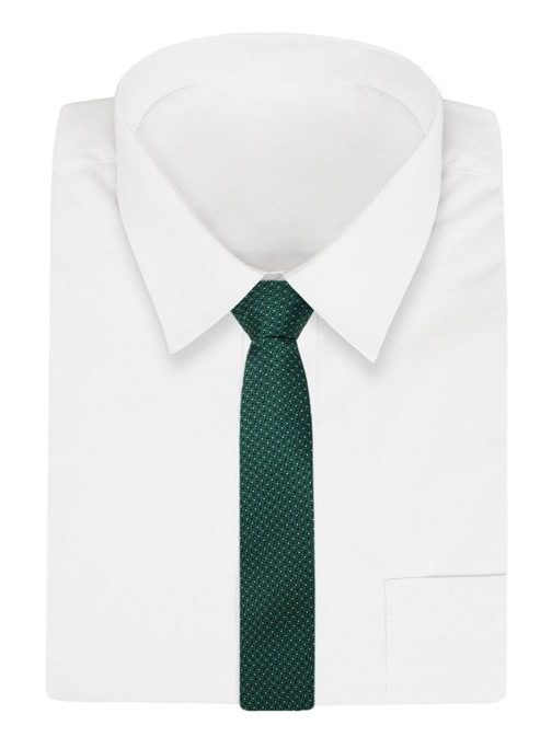 Zelená kravata so vzorom