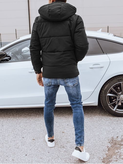 Originálna pánska čierna bunda