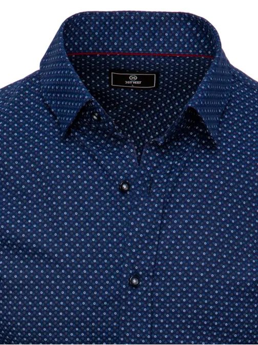 Trendová vzorovaná granátová košeľa