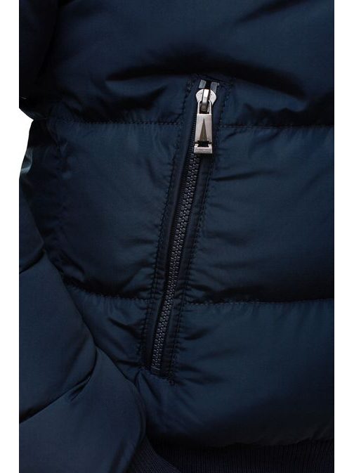 Granátová zateplená zimná bunda pre pánov J.STYLE 3052