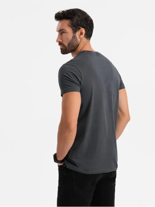 Čierne tričko v štýle streetstyle V1 TSCT-0108