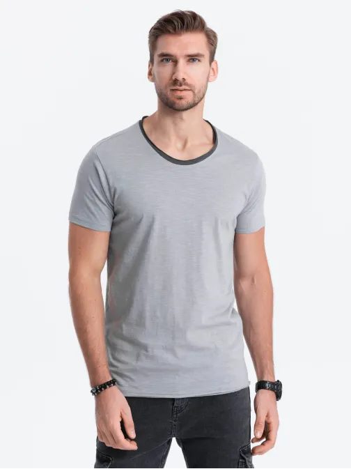 Pohodlné šedé tričko S1385