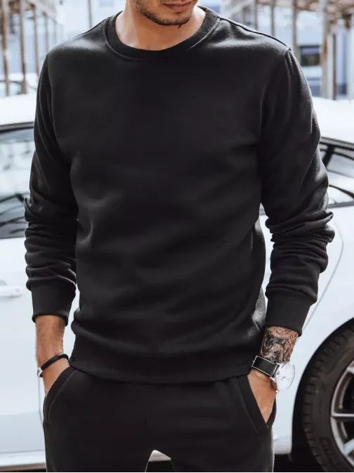 Trendy pánska tepláková súprava v čiernej farbe
