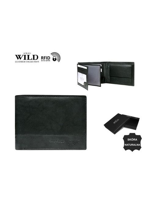 Originálna čierna peňaženka WILD