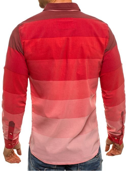 Netradičná červená košeľa MADMEXT 0662