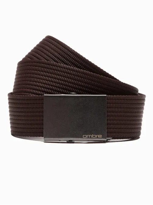 Látkový opasok v hnedej farbe A376