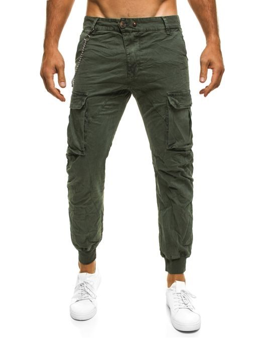 Zelené joggery XZX-STAR 81602 v originálnom dizajne