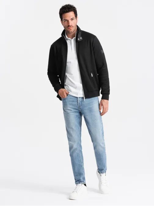Trendy čierna bomber bunda V1 JANP-0154